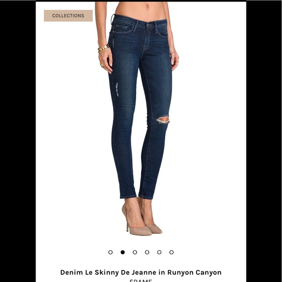 Frame Denim Denim - FRAME Le Skinny de Jeanne Distressed Jeans